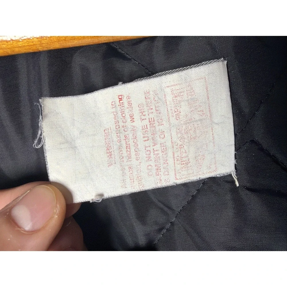 Vtg Carhartt V01 Black Duck Vest Made In USA Union 90s Arctic Quilt Lined Mens M